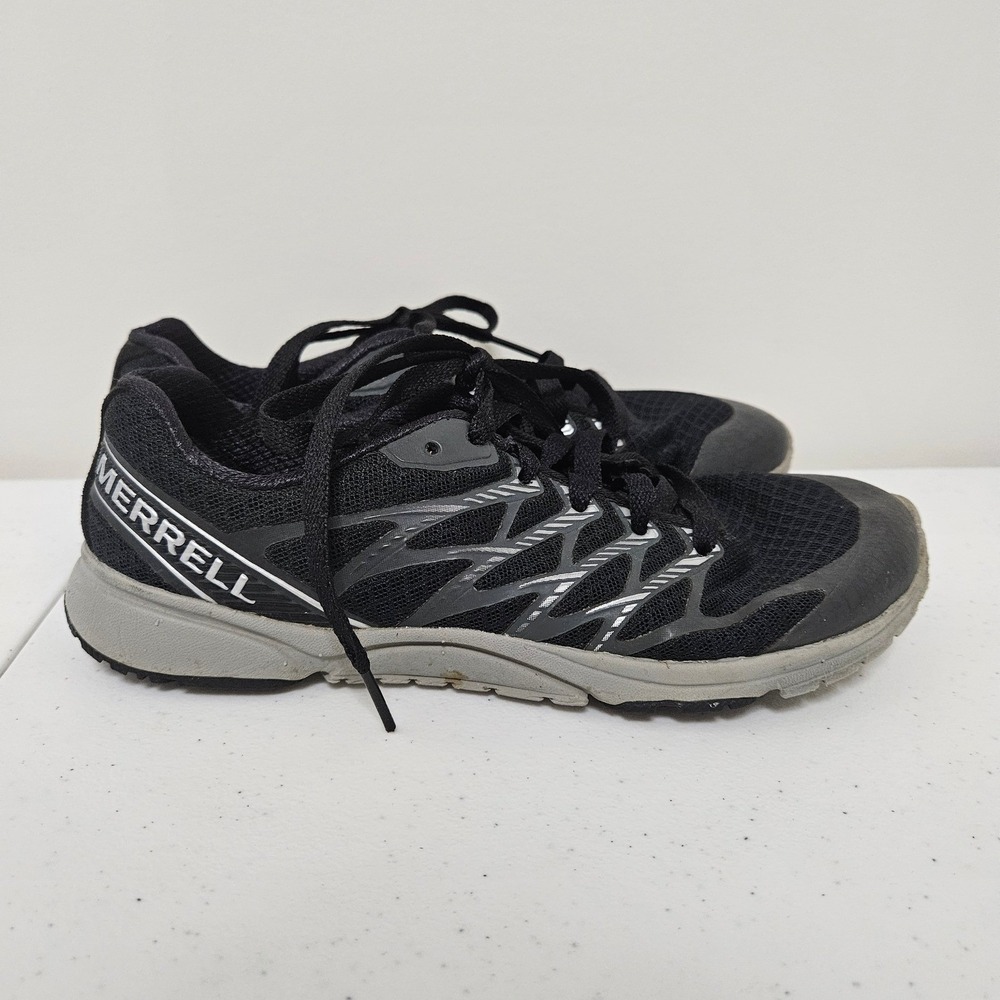 Merrell Running Shoes Womens 7 Black Silver Bare Access Arc 4 J559582 Minimalist